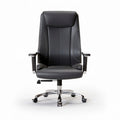 Office chair with ergonomic design mesh back and leather upholstery 85 x 60 x 120cm