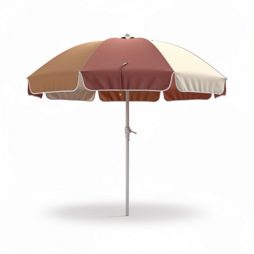 Colorful outdoor patio umbrella with adjustable height and steel frame 200 x 200 x 250cm